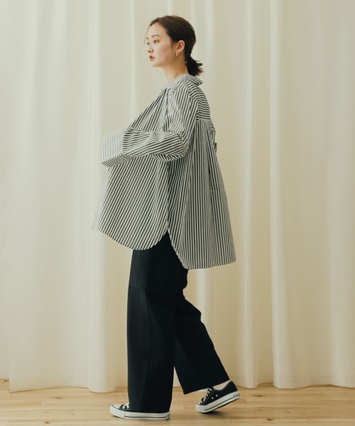 SENSE OF PLACE by URBAN RESEARCH（センスオブプレイスバイアーバンリサーチ）の「ワイドスリーブシャツ（シャツ/ブラウス・レディース・その他1/その他2/オフホワイト・ONE）」の20枚目の写真