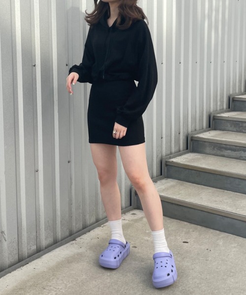 VIVIAN（ヴィヴィアン）の「厚底2WAYリカバリークロッグサンダル（サンダル・レディース・パープル/ホワイト/ブラック・S/M/L）」の15枚目の写真