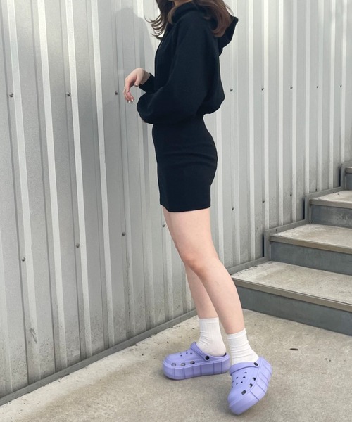 VIVIAN（ヴィヴィアン）の「厚底2WAYリカバリークロッグサンダル（サンダル・レディース・パープル/ホワイト/ブラック・S/M/L）」の17枚目の写真