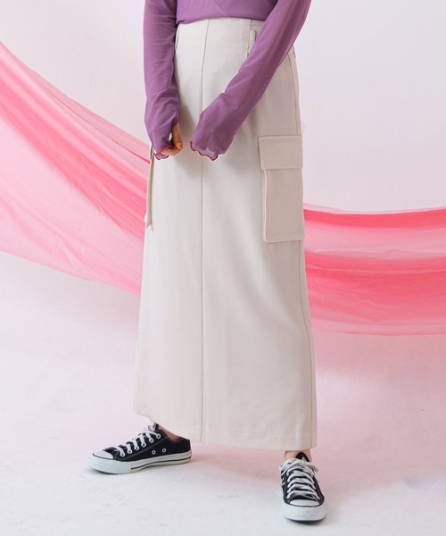 bohmal（ボマール）の「ワークストレートスカート（スカート・レディース・アイボリー/ブラック・MEDIUM）」の22枚目の写真