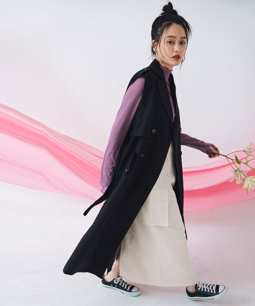 bohmal（ボマール）の「ワークストレートスカート（スカート・レディース・アイボリー/ブラック・MEDIUM）」の5枚目の写真