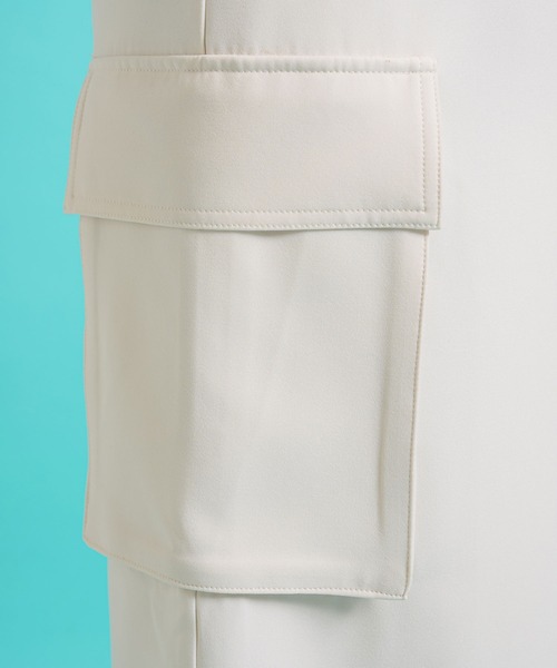 bohmal（ボマール）の「ワークストレートスカート（スカート・レディース・アイボリー/ブラック・MEDIUM）」の6枚目の写真