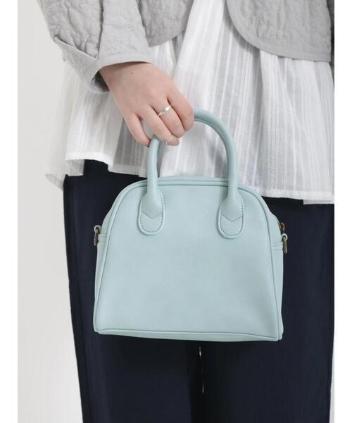 Samansa Mos2（サマンサ モスモス）の「2WAYボストンショルダーバッグ（ハンドバッグ・レディース・ブラック/オフホワイト/ブルー・ﾌﾘ-）」の20枚目の写真