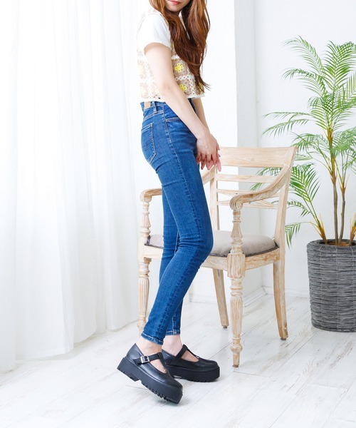 attagirl（アタガール）の「厚底Tストラップシューズ（ローファー・レディース・ブラック/アイボリー/ブラック系その他・S/M/L/LL）」の14枚目の写真