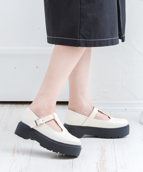 attagirl（アタガール）の「厚底Tストラップシューズ（ローファー・レディース・ブラック/アイボリー/ブラック系その他・S/M/L/LL）」の15枚目の写真