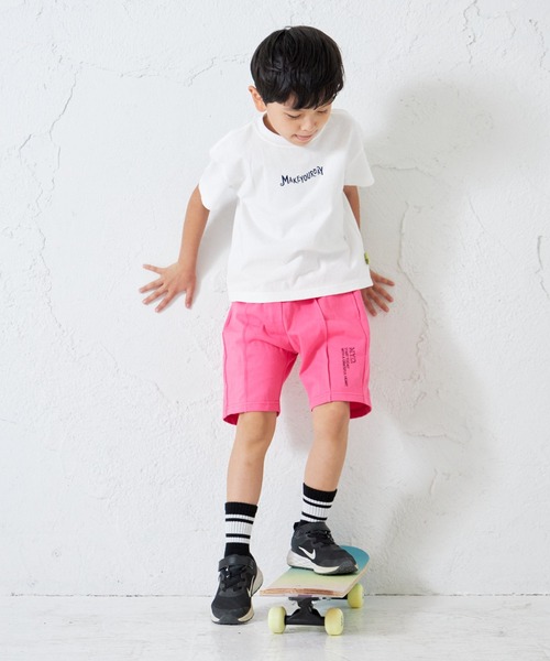MAKE YOUR DAY（メイクユアデイ）の「カラバリカットソー5分丈パンツ■80～140cm（その他パンツ・キッズ・オレンジ/ピンク/レモンイエロー/ターコイズブルー/グレー・80/90/100/110/120/130/140）」の12枚目の写真