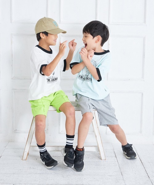 MAKE YOUR DAY（メイクユアデイ）の「カラバリカットソー5分丈パンツ■80～140cm（その他パンツ・キッズ・オレンジ/ピンク/レモンイエロー/ターコイズブルー/グレー・80/90/100/110/120/130/140）」の7枚目の写真