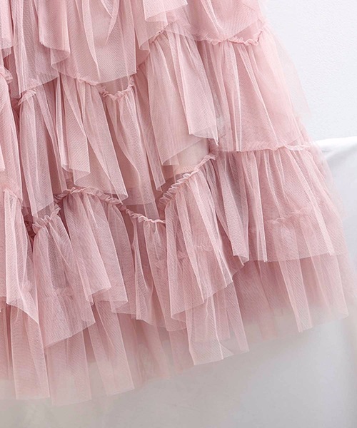 M y u(ミュー)の「【ZOZO限定アイテム】チュールティアードスカート(スカート・レディース・ピンク/ホワイト/ブラック/ブルー・FREE)」の10枚目の写真