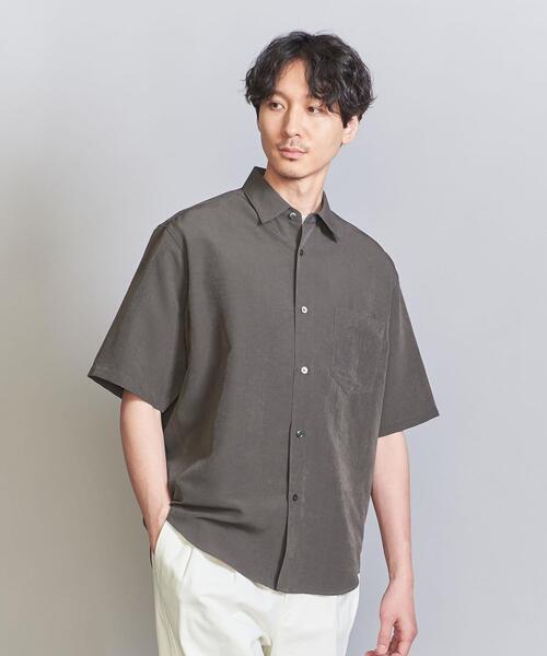 beauty＆youth シルキータッチ テーパード シャツ BEAUTY&YOUTH UNITED ARROWS（ビューティーアンドユース