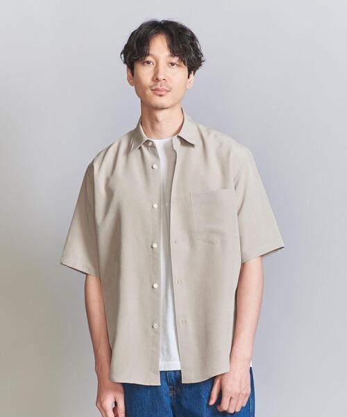 BEAUTY&YOUTH UNITED ARROWS（ビューティーアンドユースユナイテッドアローズ）の「シルキータッチ レギュラーフォルム テーパード シャツ（シャツ/ブラウス・メンズ・ライトブルー/オフホワイト/ナチュラル/ダークグレー・S/M/L/XL）」の11枚目の写真