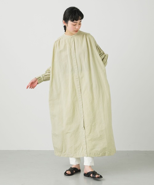 かぐれ（カグレ）の「コットンリネンギャザーワンピース