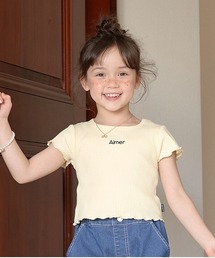 チビ刺しゅうテレコミニミニTシャツ