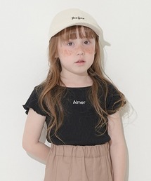 Lycee mine | チビ刺しゅうテレコミニミニTシャツ(Tシャツ/カットソー)
