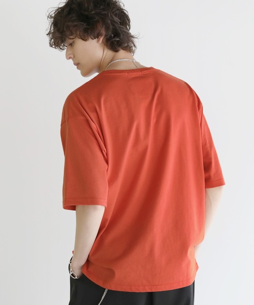 ASTRONOMY(アストロノミー)の「Buyer's Select/接触冷感天竺オーバーサイズカットソー(Tシャツ/カットソー・メンズ・ブラック/ブルーグレー/チャコール/ベージュ系/グリーン/ホワイト/オレンジ/イエロー・LL/M/L)」の20枚目の写真