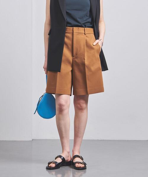 マルゥ　ユナイテッドアローズ　タック　ショートパンツ　ブラック MARW UNITED ARROWS＞タック ショートパンツ