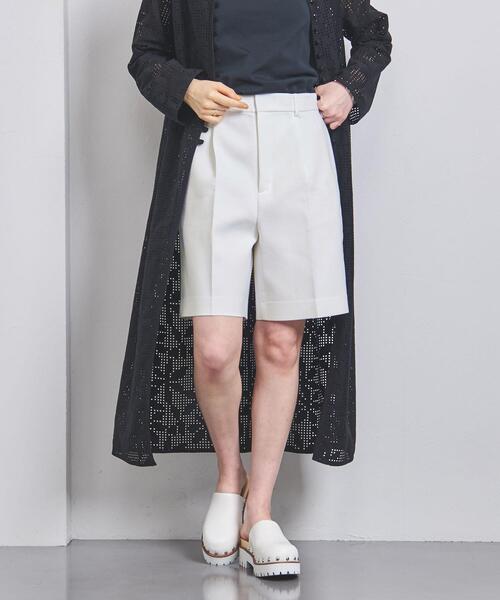 マルゥ　ユナイテッドアローズ　タック　ショートパンツ　ブラック セール】＜MARW UNITED ARROWS＞タック ショートパンツ（その他