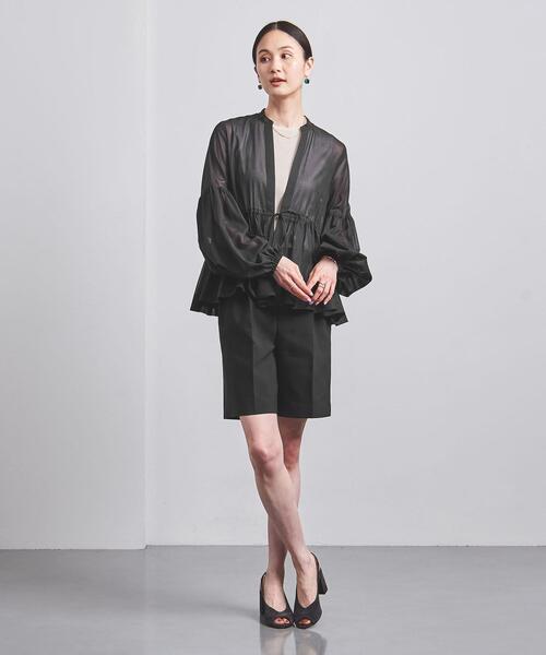 マルゥ　ユナイテッドアローズ　タック　ショートパンツ　ブラック セール】＜MARW UNITED ARROWS＞タック ショートパンツ（その他