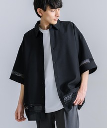 Rocky Monroe（ロッキーモンロー）の「オーバーサイズ レース切替 半袖シャツ（シャツ/ブラウス）」