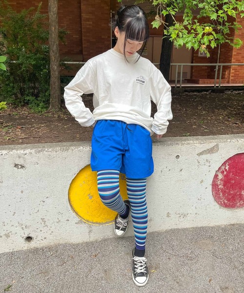 Healthknit(ヘルスニット)の「【 HealthKnit / ヘルスニット 】ゆる圧レギンス ボーダーレギンス スポーツ 運動 4208 4210 SIP(レギンス/スパッツ・レディース・ブルー系その他/グレー/ネイビー/チャコール・L/M)」の8枚目の写真