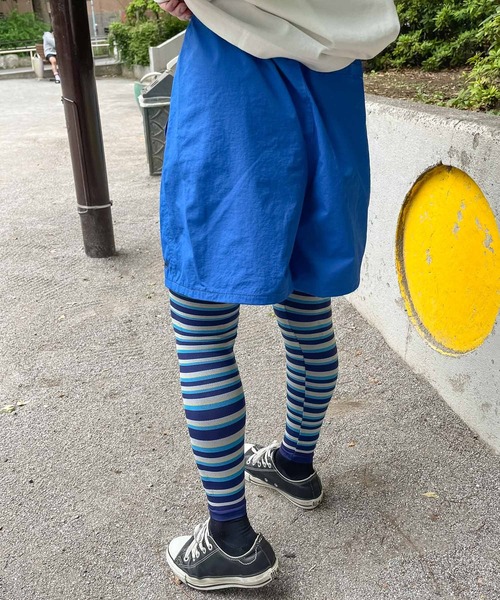 Healthknit(ヘルスニット)の「【 HealthKnit / ヘルスニット 】ゆる圧レギンス ボーダーレギンス スポーツ 運動 4208 4210 SIP(レギンス/スパッツ・レディース・ブルー系その他/グレー/ネイビー/チャコール・L/M)」の6枚目の写真