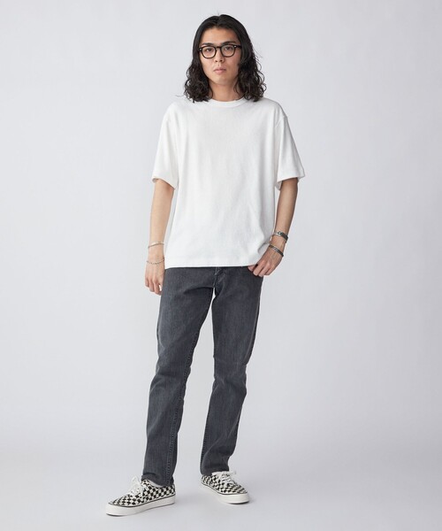 SHIPS(シップス)の「SHIPS: PLA ポリ乳酸 パイル Tシャツ(Tシャツ/カットソー・メンズ・ネイビー/カーキ/オフホワイト・SMALL/MEDIUM/LARGE/X-LARGE)」の9枚目の写真