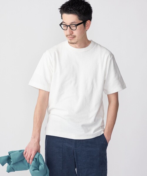 SHIPS(シップス)の「SHIPS: PLA ポリ乳酸 パイル Tシャツ(Tシャツ/カットソー・メンズ・ネイビー/カーキ/オフホワイト・SMALL/MEDIUM/LARGE/X-LARGE)」の12枚目の写真