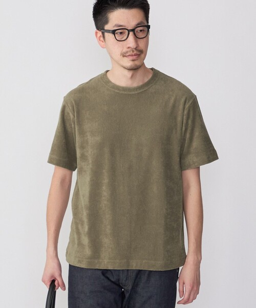SHIPS(シップス)の「SHIPS: PLA ポリ乳酸 パイル Tシャツ(Tシャツ/カットソー・メンズ・ネイビー/カーキ/オフホワイト・SMALL/MEDIUM/LARGE/X-LARGE)」の14枚目の写真