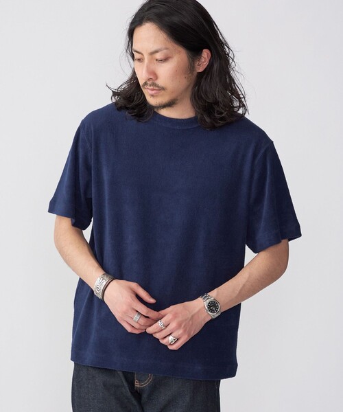 SHIPS(シップス)の「SHIPS: PLA ポリ乳酸 パイル Tシャツ(Tシャツ/カットソー・メンズ・ネイビー/カーキ/オフホワイト・SMALL/MEDIUM/LARGE/X-LARGE)」の22枚目の写真