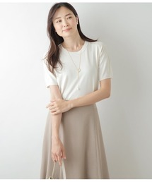 NEWYORKER | アセテートナイロン天竺 半袖ニットプルオーバー(ニット/セーター)