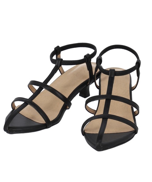 ANAP(アナップ)の「ストラップサンダル(サンダル・レディース・ブラック/オフホワイト・S/M/L)」の8枚目の写真