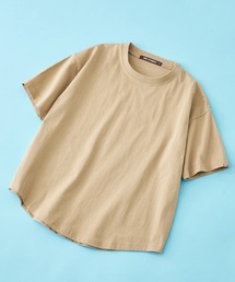 SHI-JYOMAN（シジョマン）の「SHI-JYOMAN / シジョマン 無地デザイン BIGサイズ USコットン ピスネーム 半袖 Tシャツ キッズ（Tシャツ/カットソー・キッズ）」