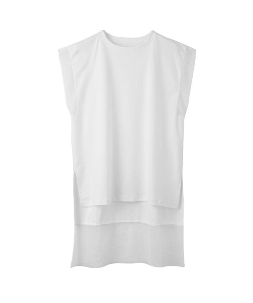 funda mine（ファンダマイン）の「funda mine【日本製】肌触り滑らかメッシュ半袖トップス（Tシャツ/カットソー・レディース・ホワイト/ブラック/ブラック×グリーン・FREE）」の13枚目の写真