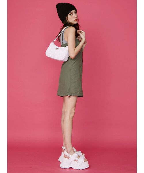 EVRIS（エヴリス）の「ギャザーハンドBAG（ハンドバッグ・レディース・ホワイト/ブラック/グリーン・FREE）」の9枚目の写真