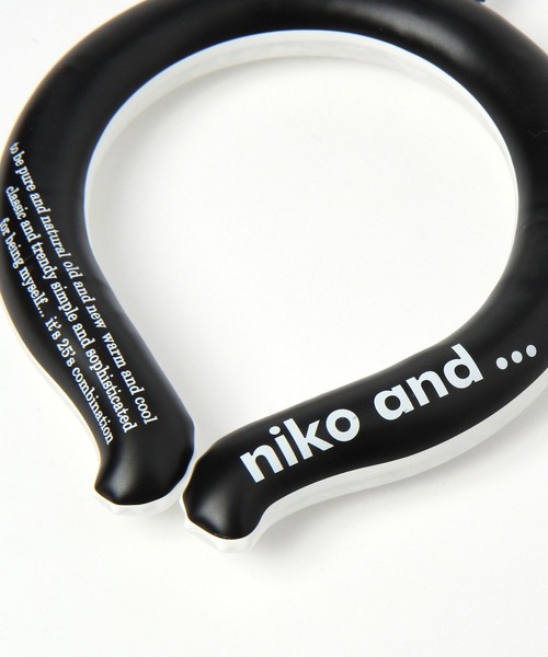 niko and...（ニコアンド）の「オリジナルニコロゴリングネッククーラーS（子供向け）（アウトドアグッズ・レディース・ホワイト/ブラック・0）」の4枚目の写真