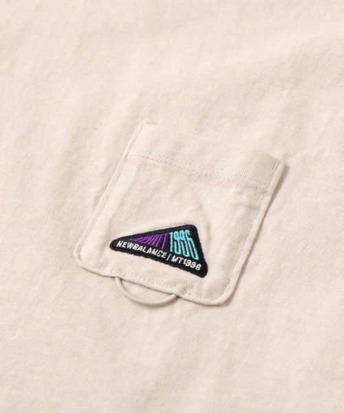 NEW BALANCE（ニューバランス）の「MT1996 ショートスリーブTシャツ（Tシャツ/カットソー・レディース・ピンク/サンドグレー/ホワイト・LARGE/MEDIUM/SMALL）」の7枚目の写真