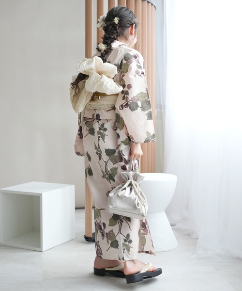 ✅新品【くすみピンクのベリーベリーガーデン】utatane ひよこ商店 浴衣単品 Amazon.co.jp: 120cm×くすみピンクのベリーベリーガーデン