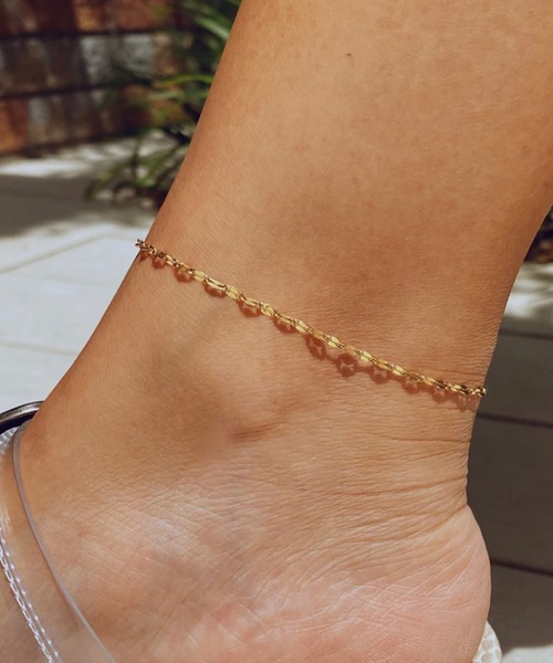 TONE SELECT GOODS（トーンセレクトグッズ）の「urbanfemine./[サージカルステンレス]デザインチェーンアンクレット U7026（アンクレット・レディース・イエローゴールド/ホワイトゴールド/ピンクゴールド・FREE）」の7枚目の写真