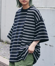 CIAOPANIC TYPY | ボーダーパッチワークTee(Tシャツ/カットソー)