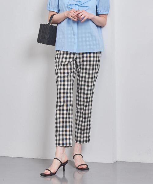 UNITED ARROWS(ユナイテッドアローズ)の「ギンガムチェック スリムパンツ(その他パンツ・レディース・その他7/その他1・34/36/38/40)」の2枚目の写真