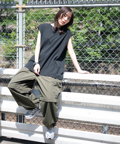 WEGO（ウィゴー）の「WEGO/ヘビーウエイトノースリーブ（タンクトップ・メンズ・ブラック/ホワイト・MEDIUM/LARGE）」の21枚目の写真