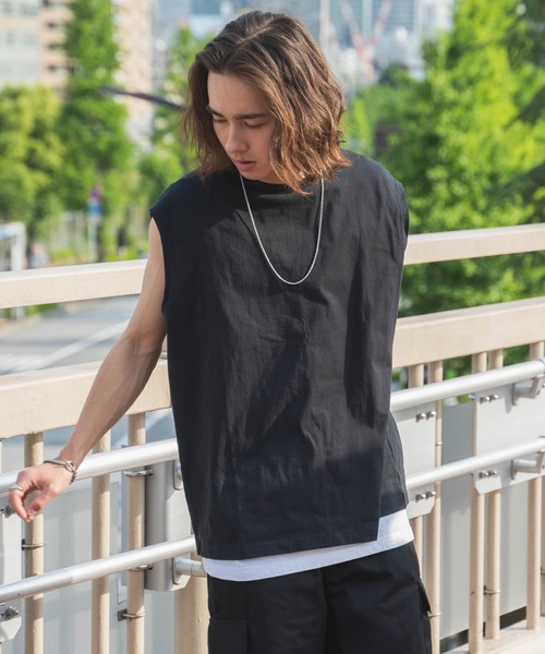 WEGO（ウィゴー）の「WEGO/ヘビーウエイトノースリーブ（タンクトップ・メンズ・ブラック/ホワイト・MEDIUM/LARGE）」の17枚目の写真