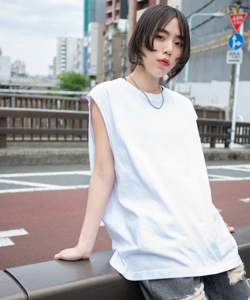 WEGO（ウィゴー）の「WEGO/ヘビーウエイトノースリーブ（タンクトップ・メンズ・ブラック/ホワイト・MEDIUM/LARGE）」の22枚目の写真