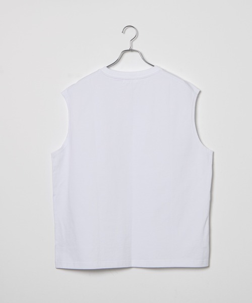 WEGO（ウィゴー）の「WEGO/ヘビーウエイトノースリーブ（タンクトップ・メンズ・ブラック/ホワイト・MEDIUM/LARGE）」の9枚目の写真