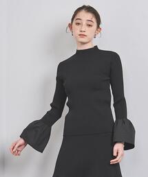 UNITED ARROWS | ジャカードコンビ フレアスリーブ ニット(ニット/セーター)