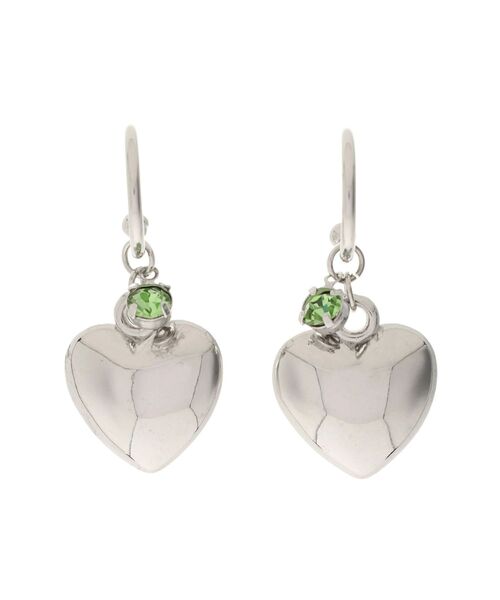 jouetie（ジュエティ）の「ポイントビジューハートピアス（ピアス（両耳用）・レディース・シルバー/ゴールド・FREE）」の3枚目の写真