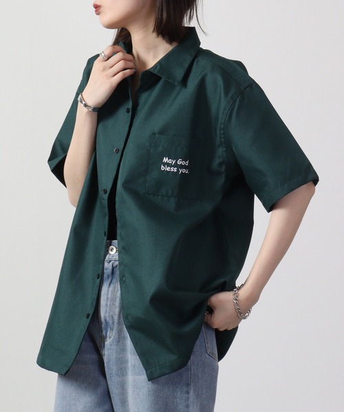 FUNALIVE(ファンアライブ)の「ルード系 刺繍シャツ 半袖(シャツ/ブラウス・メンズ・グリーン系その他/グリーン/ブラック/グレー系その他/グレー/ブラック系その他・M/L/XL)」の12枚目の写真