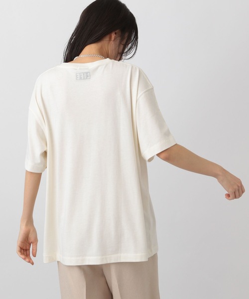 A part by（アパートバイ）の「【Good Rock Speed別注】フォトTEE_5分袖（Tシャツ/カットソー・レディース・ブラック/アイボリー・FREE）」の3枚目の写真