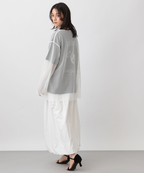 A part by（アパートバイ）の「【Good Rock Speed別注】フォトTEE_5分袖（Tシャツ/カットソー・レディース・ブラック/アイボリー・FREE）」の6枚目の写真