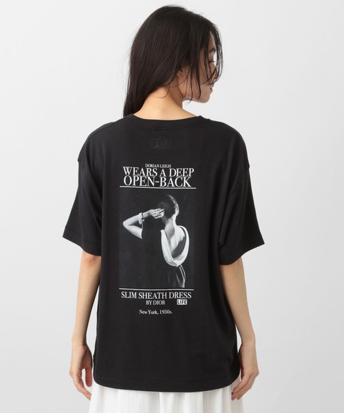 A part by（アパートバイ）の「【Good Rock Speed別注】フォトTEE_5分袖（Tシャツ/カットソー・レディース・ブラック/アイボリー・FREE）」の12枚目の写真