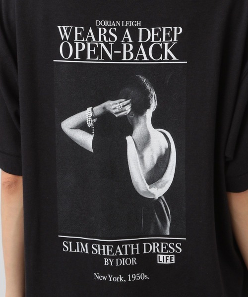 A part by（アパートバイ）の「【Good Rock Speed別注】フォトTEE_5分袖（Tシャツ/カットソー・レディース・ブラック/アイボリー・FREE）」の9枚目の写真